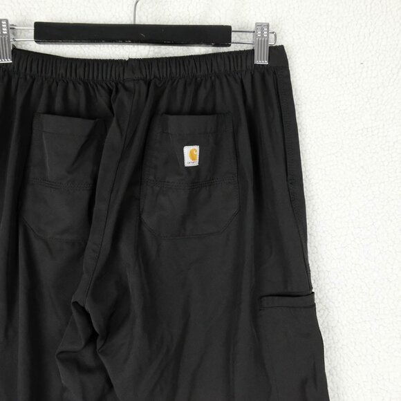 Carhartt Force Scrub Bottoms Womens Small Black Performance Medical Stretch - Picture 6 of 11